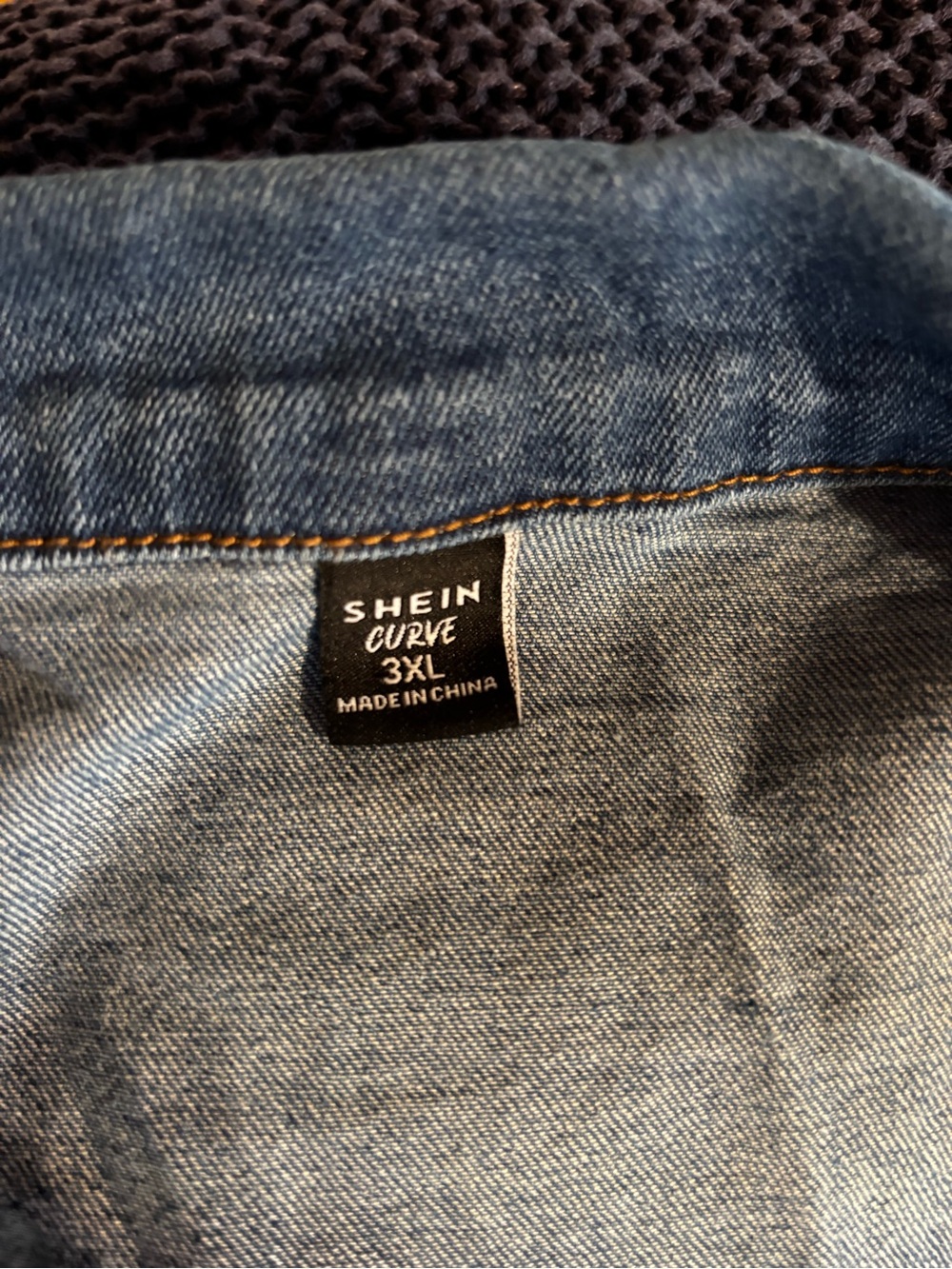 SHEIN Raw Hem Blue Denim Jacket - Picture 10 of 10